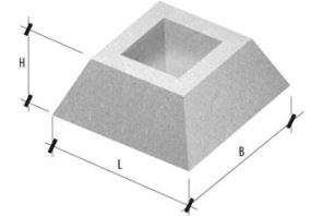 Фундамент панелі огородження залізобетонний ФЗП 1-2, 1 шт.
